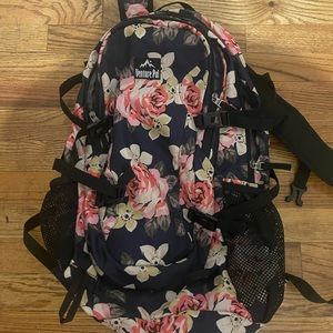 Venture Pal Navy Floral Backpack